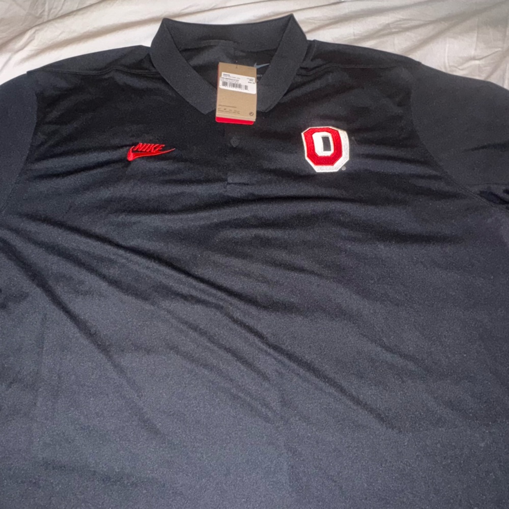 Nike Men's Dark Polo Ohio St 2024 sideline coaches polo
